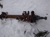 Ось колес прицепа